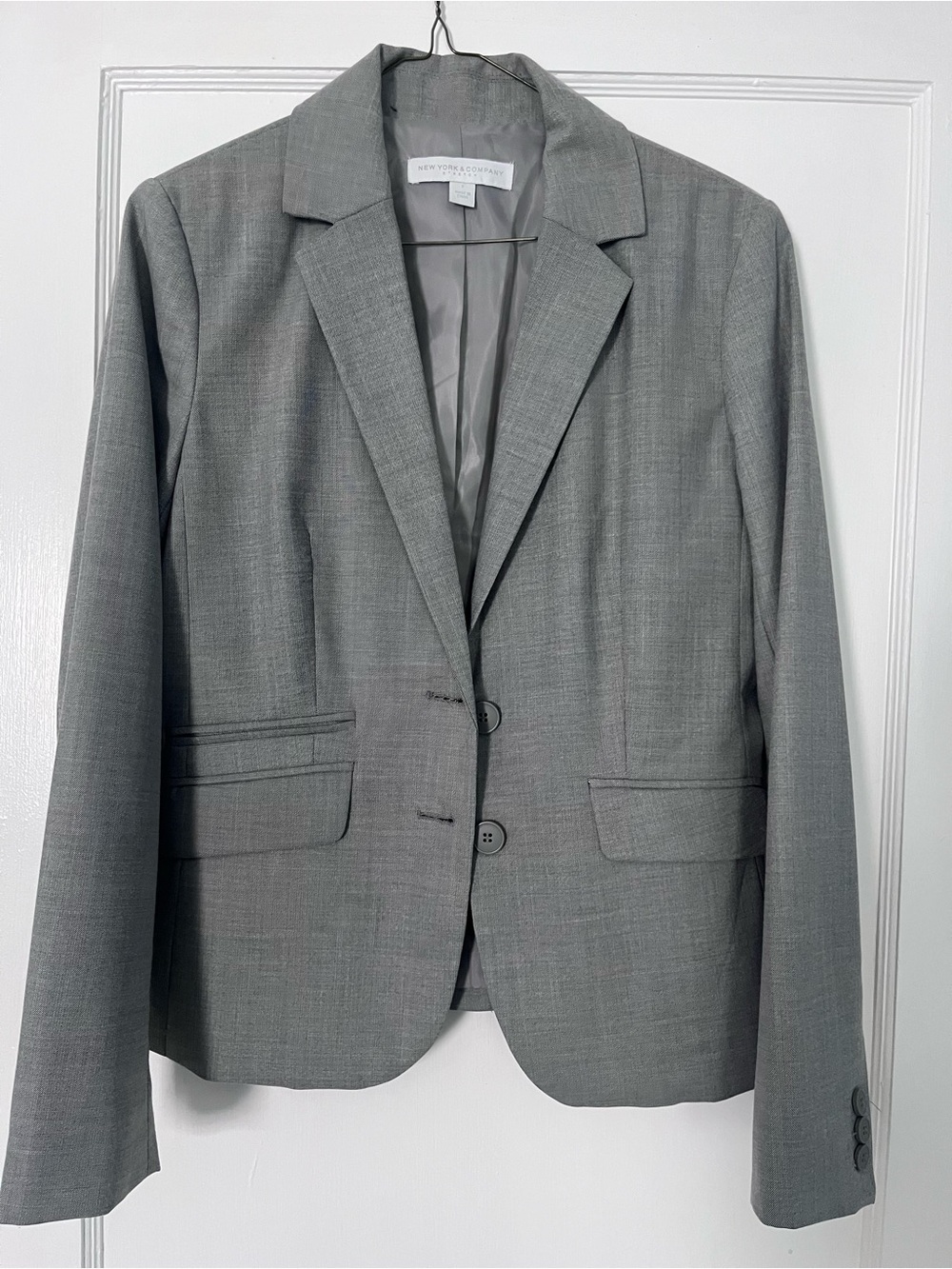 New York & Company Grey Suit Jacket